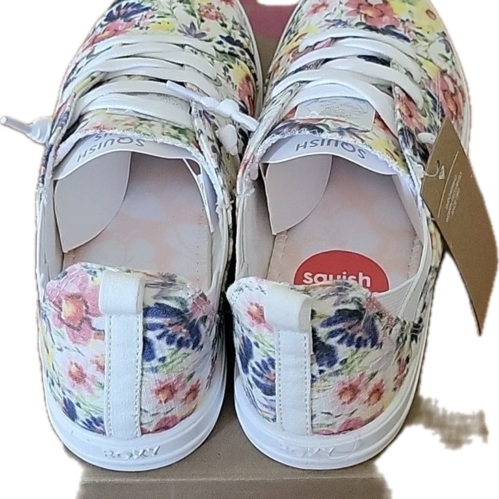 Roxy Floral Sneakers Casual Shoes Sizes 7.5 - Picture 7 of 8